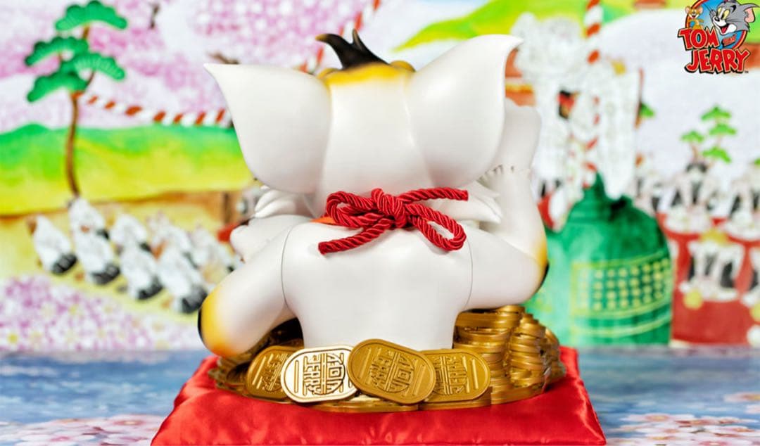 トムとジェリー・バスト　第2弾　招き猫　フィギュア 大型　希少品