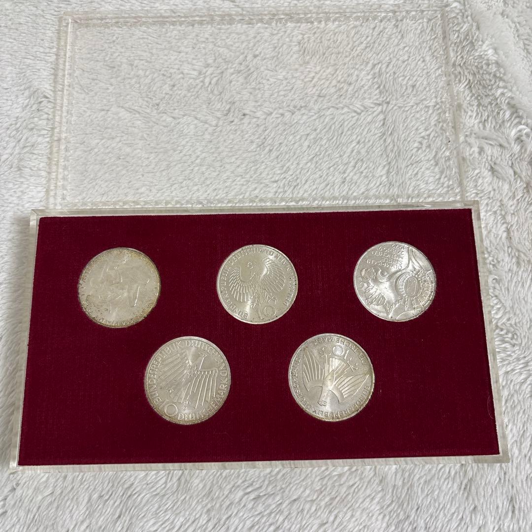 ミュンヘンオリンピック記念銀貨 10マルク 5点セット
