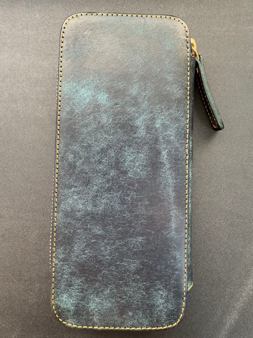 Bahagia＆Craftラウンドジップペンケース プエブロブルー【バハギア】