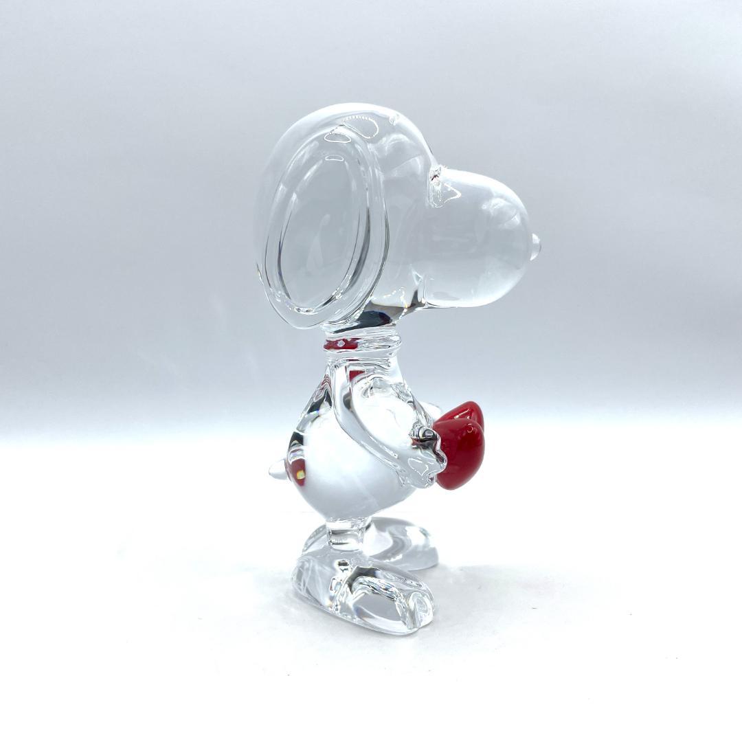☆*☆様 極美品 Baccarat/バカラ スヌーピー レッドハート クリスタル