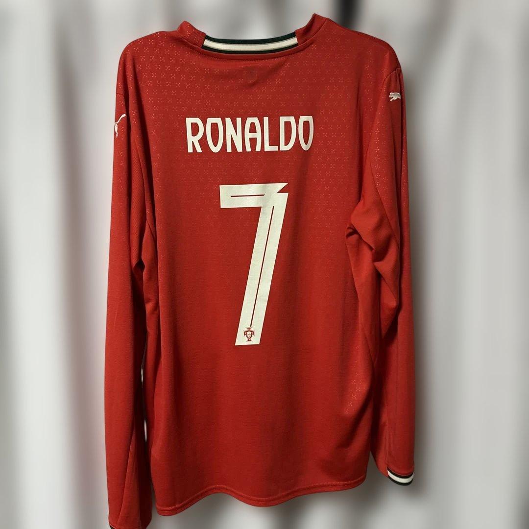 ポルトガル代表2025ホーム長袖レプリカユニフォーム 7番ロナウドCR7