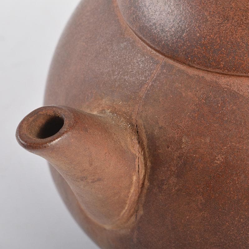 中国　紫砂　朱泥　急須　茶壷　在銘　U　R7299