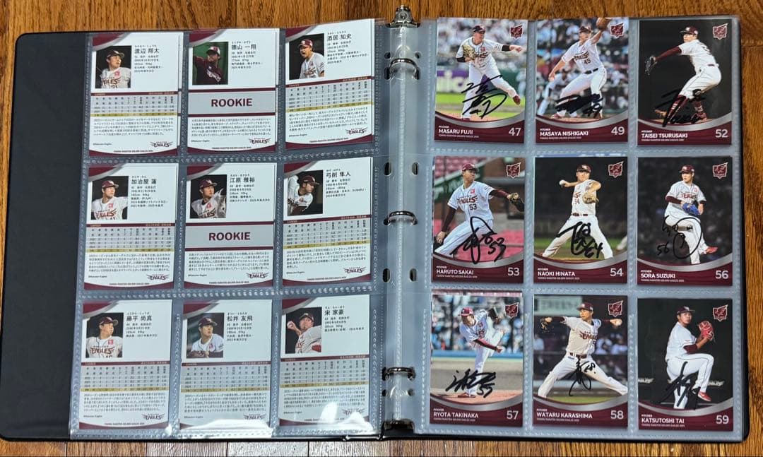 東北楽天ゴールデンイーグルス　2025年全選手自筆サイン入りカードアルバム
