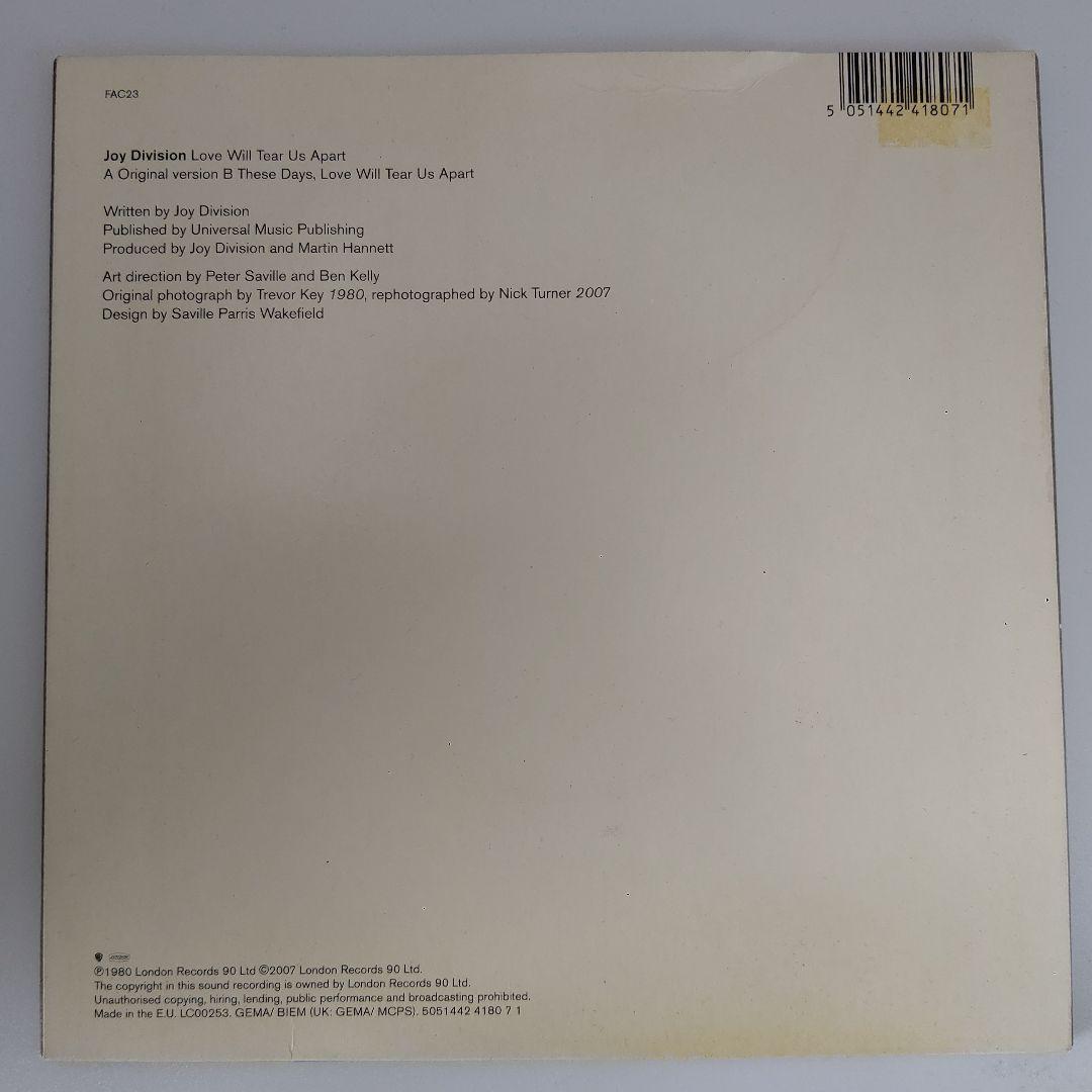Joy Division/Love Will....レコード 7インチ1980年