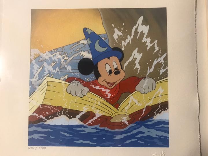 Fantasia Disney Mickey Mouse 原画 アニメ 絵画