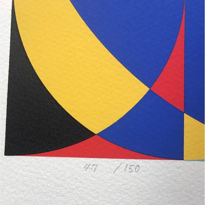 ★オノサトトシノブ「silk-103 シルク103」シルクスクリーン1979年