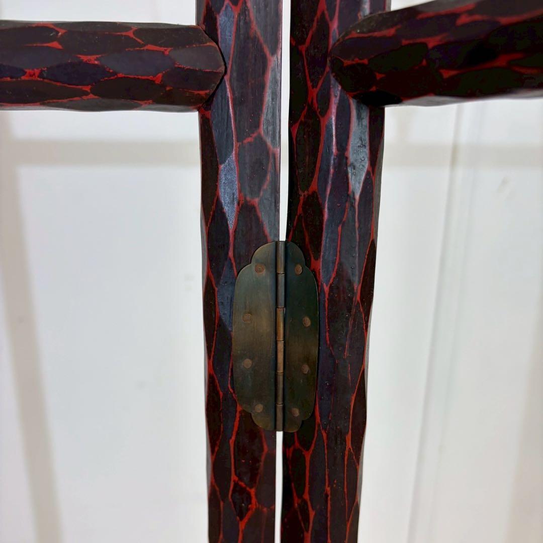 鎌倉彫 衣桁 衣紋掛け 着物掛け・洋服掛け レトロ家具 和風インテリア