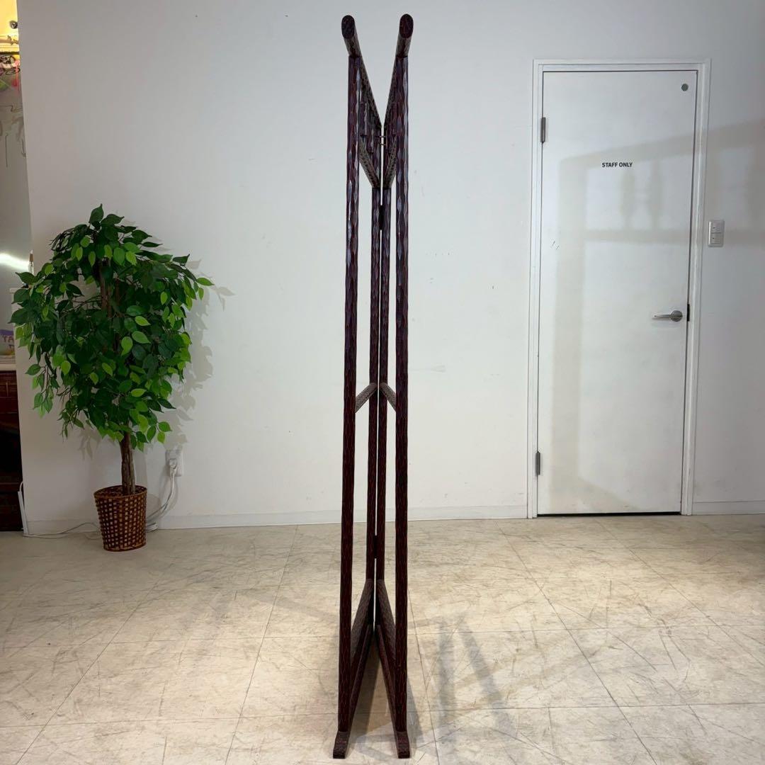 鎌倉彫 衣桁 衣紋掛け 着物掛け・洋服掛け レトロ家具 和風インテリア