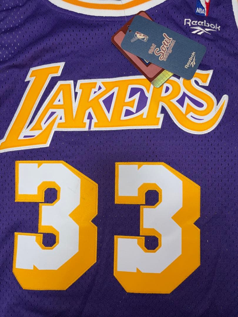 新品同様タグ付き NBA レイカーズ カリーム・アブドゥルジャバー ユニフォーム