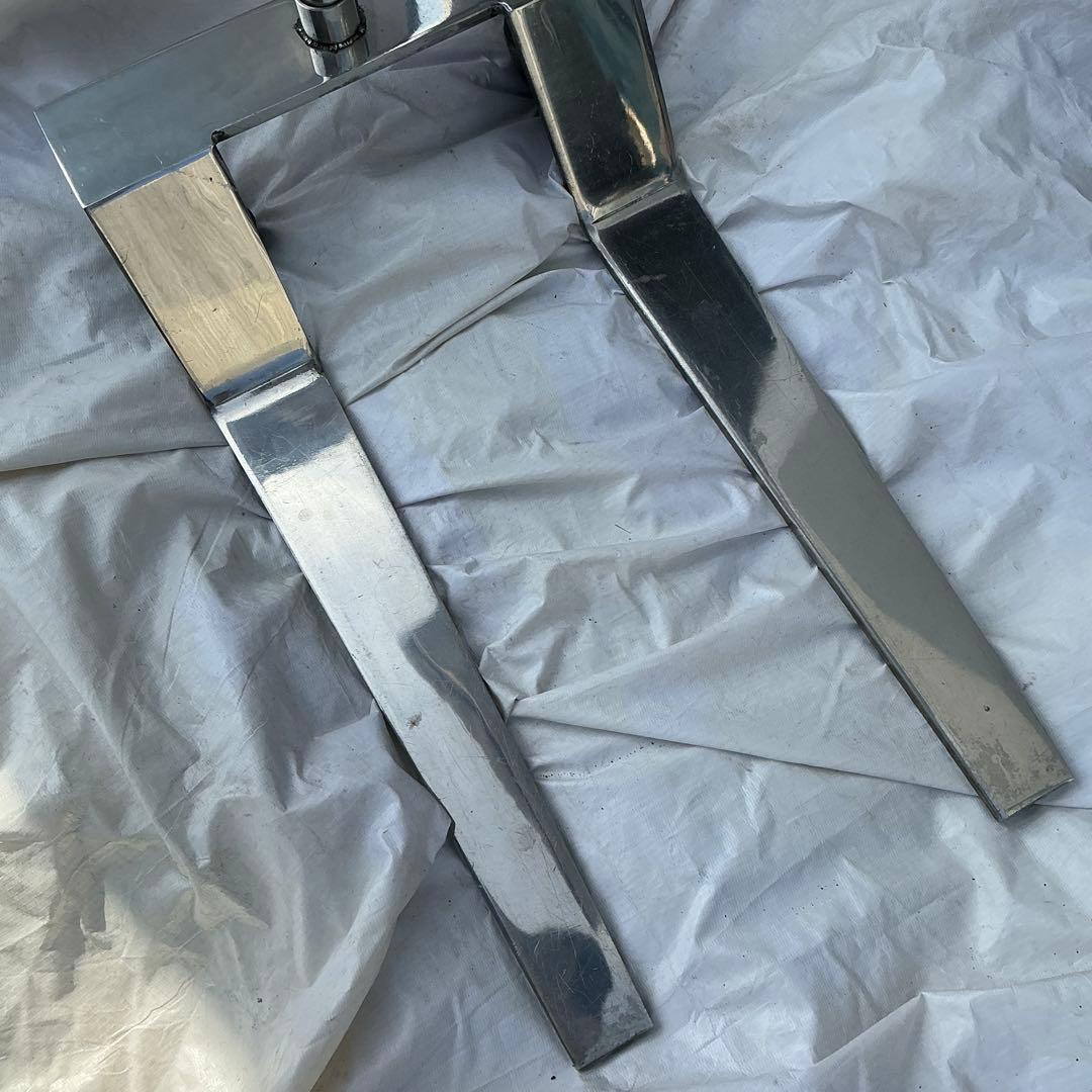 ステンレス製調整可能テーブル　医療　施術　高さ調節式　ワゴン 鍼灸/美容/ネイル