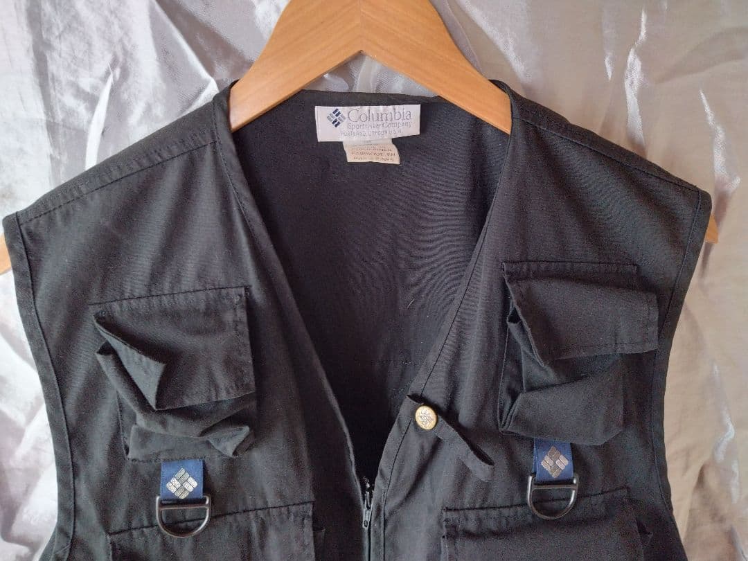 Columbia フィッシングベスト 黒 sizeM