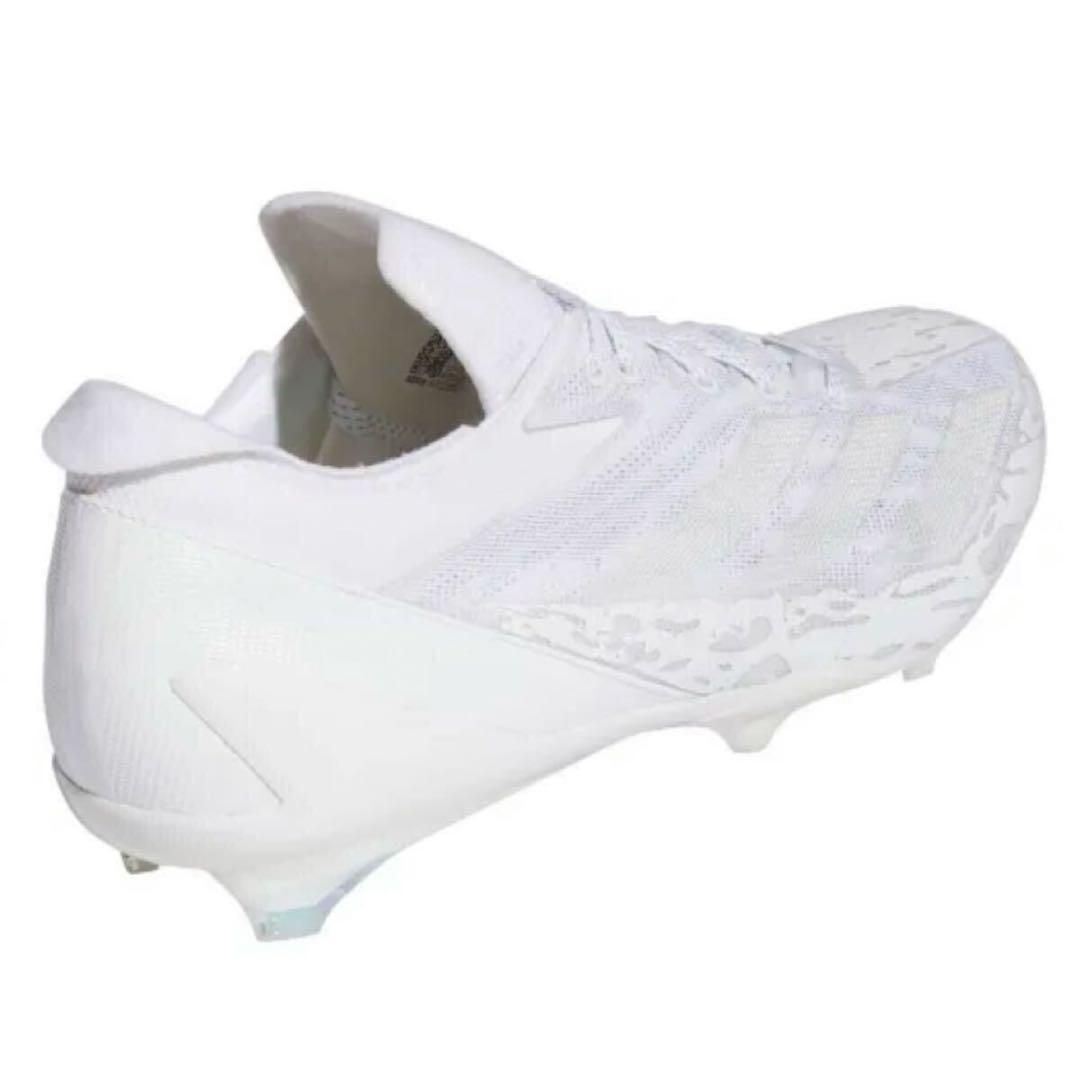 アディダス 27 アディゼロ エレクトリック アメフト スパイク シューズ 白
