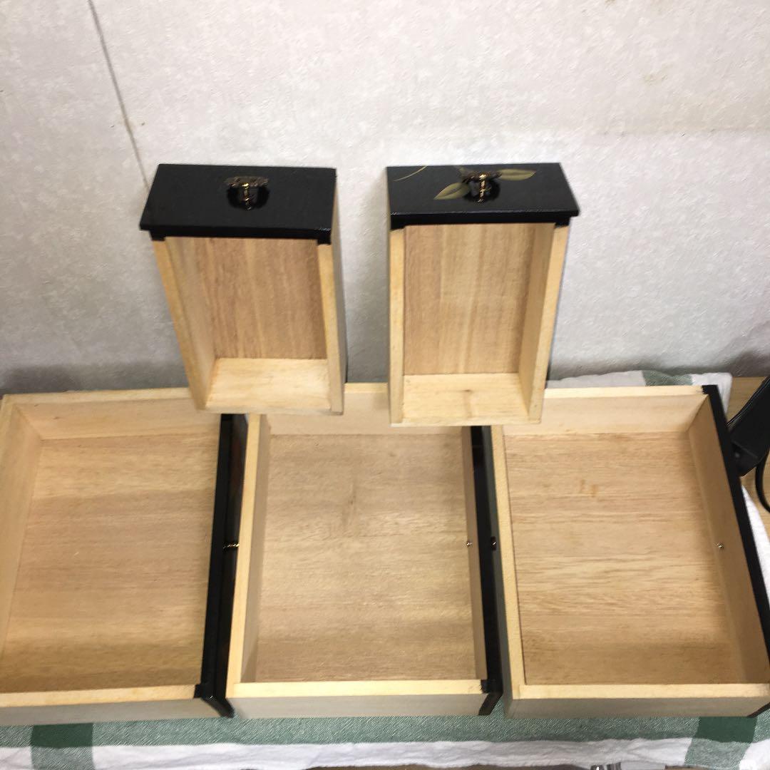 本金手描蒔絵 会津塗 鉄仙 小箪笥