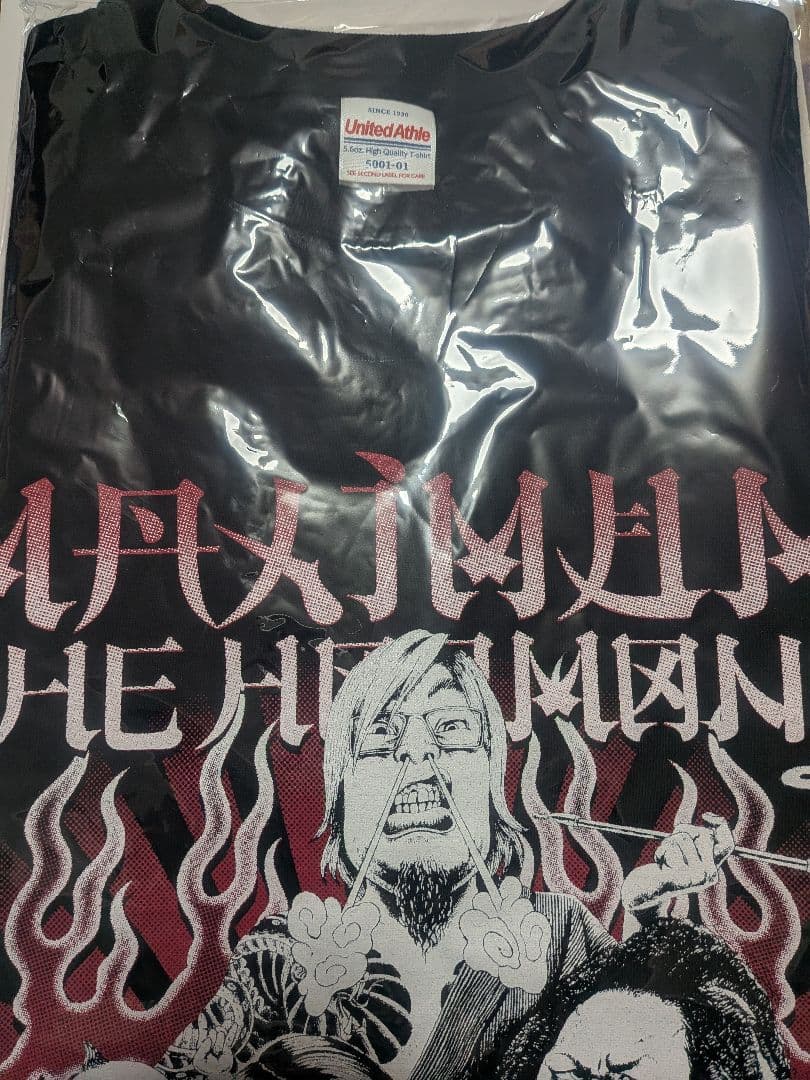 マキシマムザホルモン 和彫ホルモン三人衆と白骨上原Tシャツ