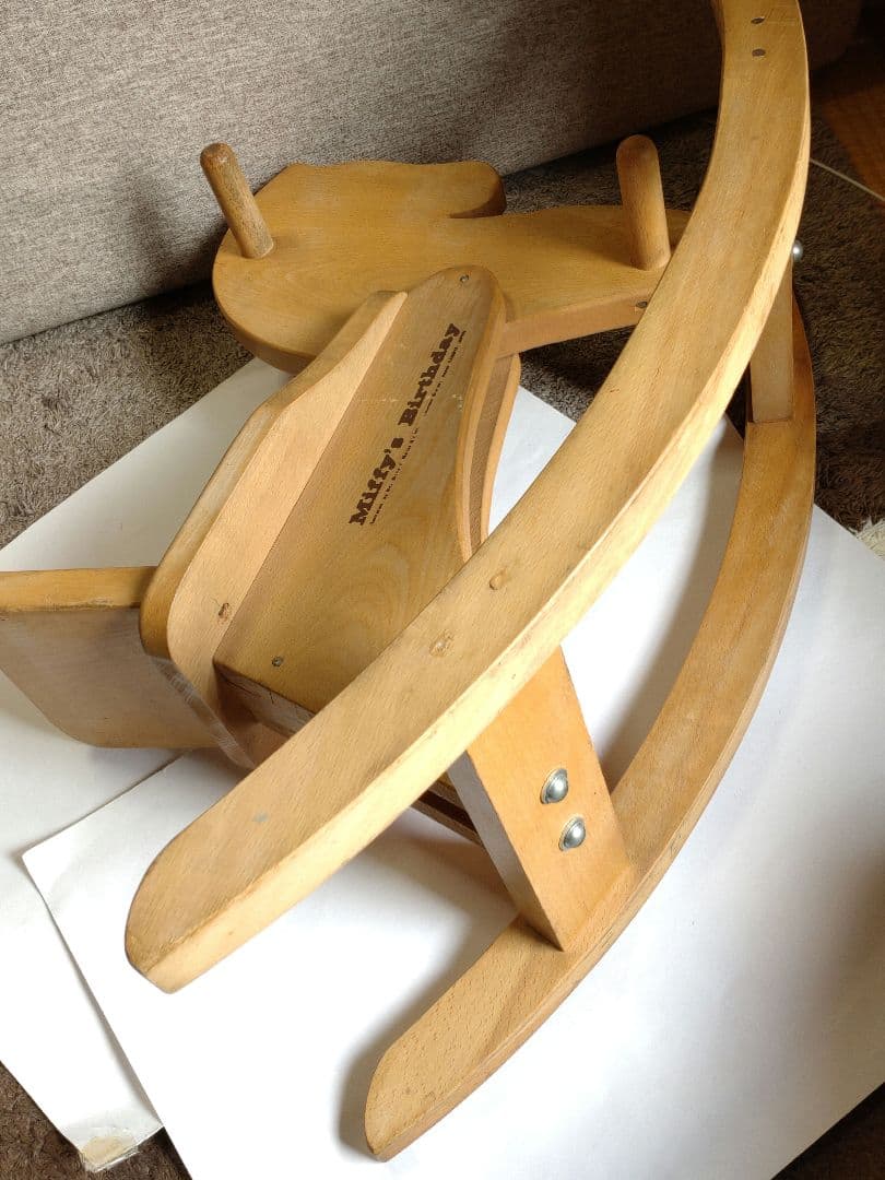 木馬 ミッフィー ヴィンテージ玩具 アンティーク 木製 インテリア レトロ