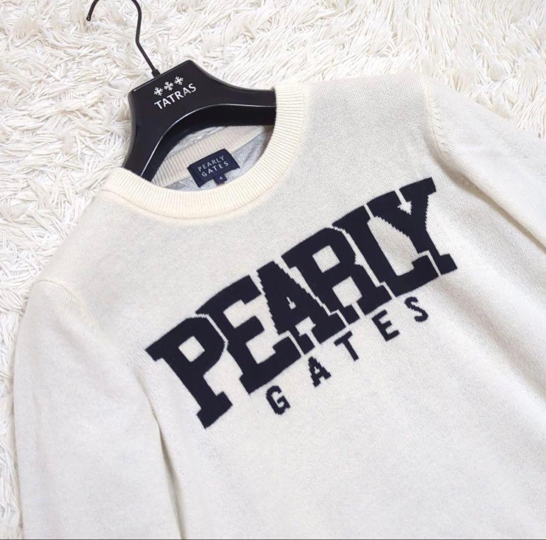PEARLY GATES セーター　ホワイト　24年AWモデル　美品　裏地あり
