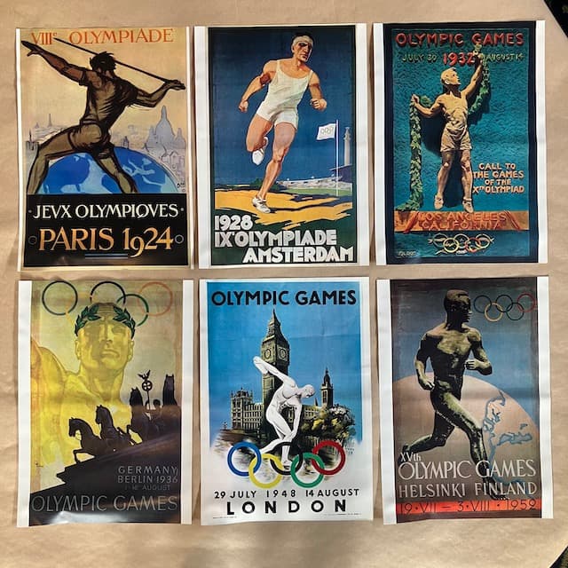 希少 世界各国 オリンピック ポスター 開催国記念切手一覧　五輪