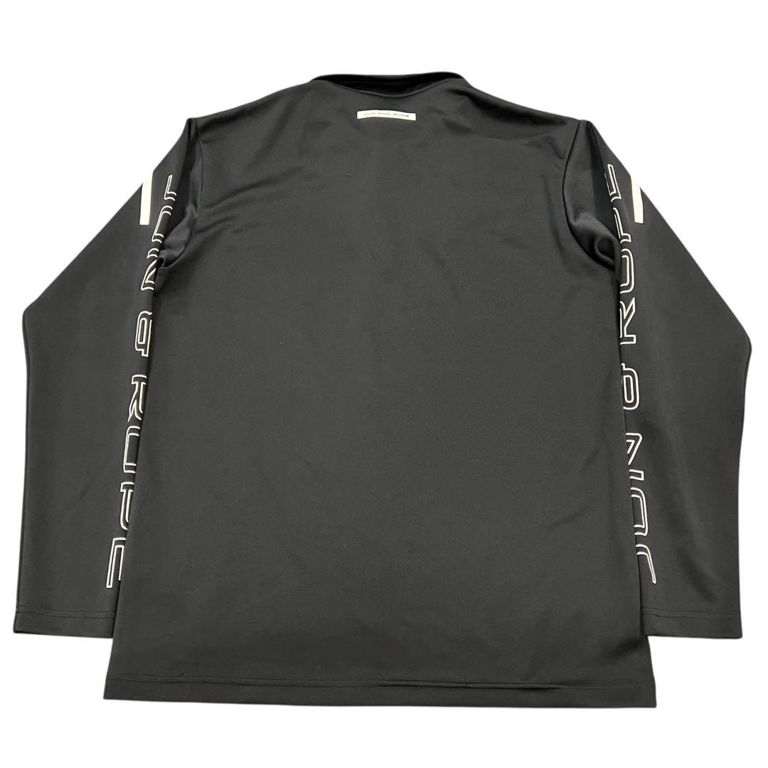 【美品/L】JUN&ROPE ジュンアンドロペ 長袖ポロシャツ 黒 ゴルフウェア