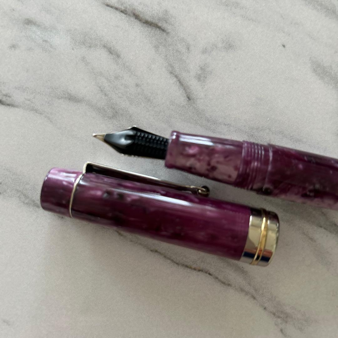 レア　DELTA デルタ 万年筆 ビンテージコレクション パープル　M