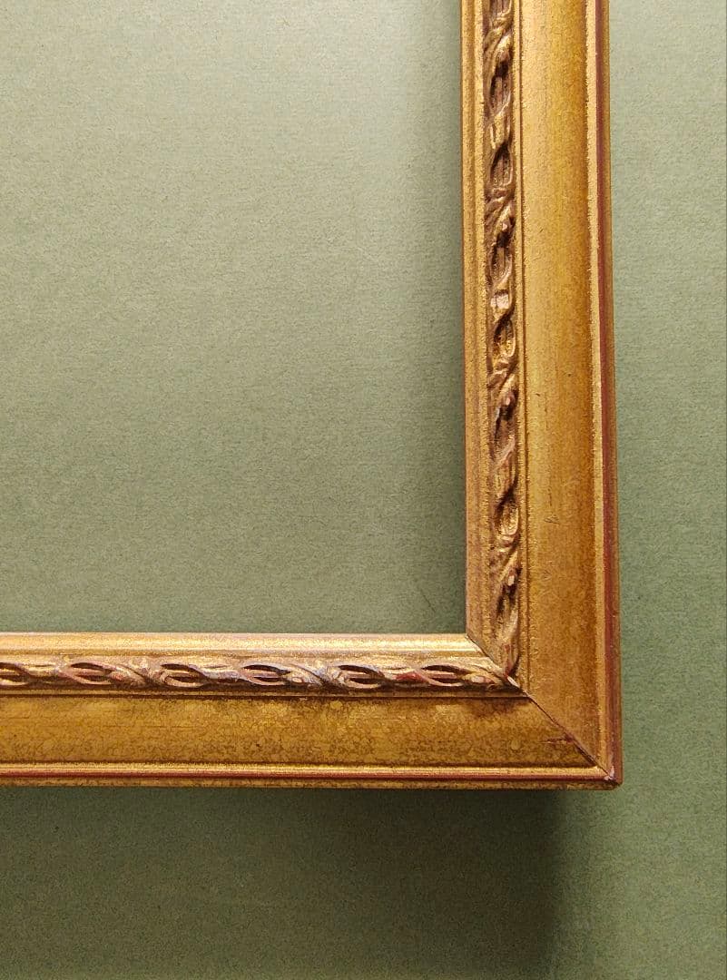 ​​【即発送】F30号 公募展 金装飾額（軽量ガラス無）白日会展可 保護用絵画付