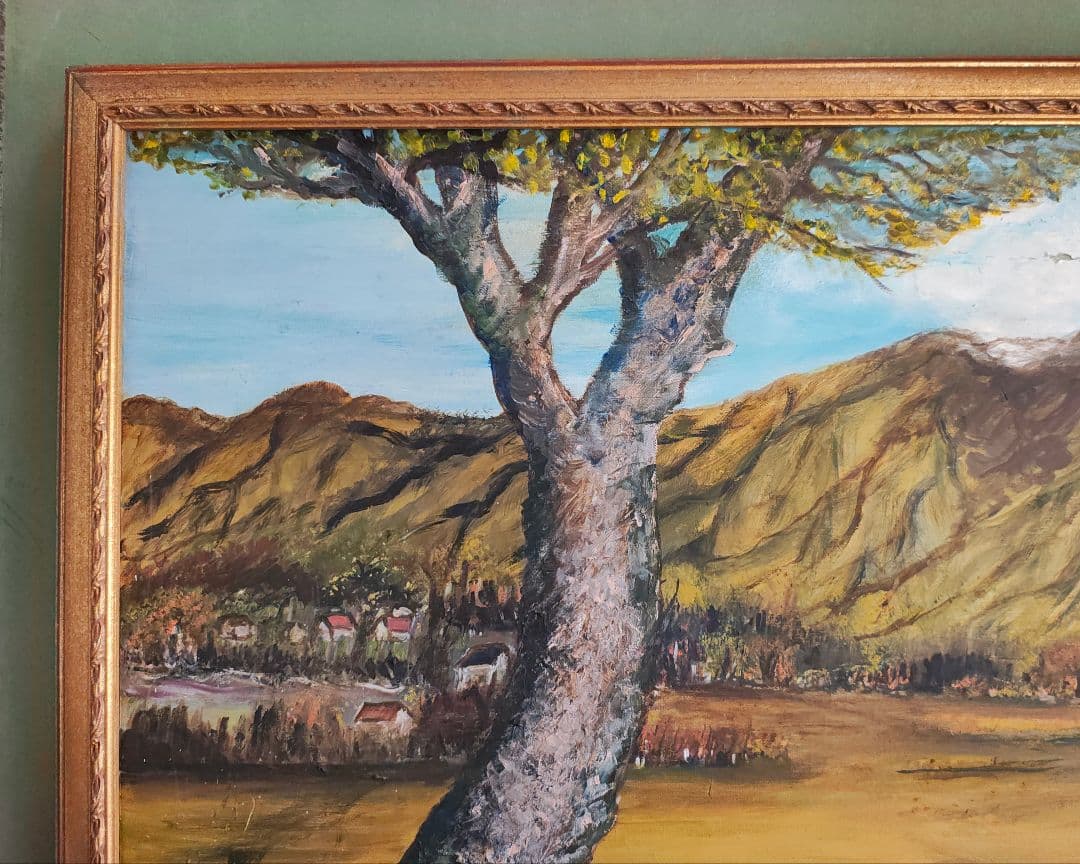 ​​【即発送】F30号 公募展 金装飾額（軽量ガラス無）白日会展可 保護用絵画付