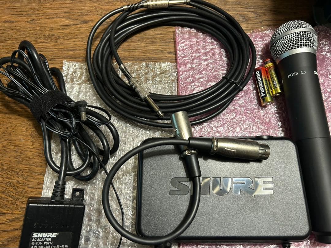 SHURE ワイヤレスマイクシステム SVX24/PG58