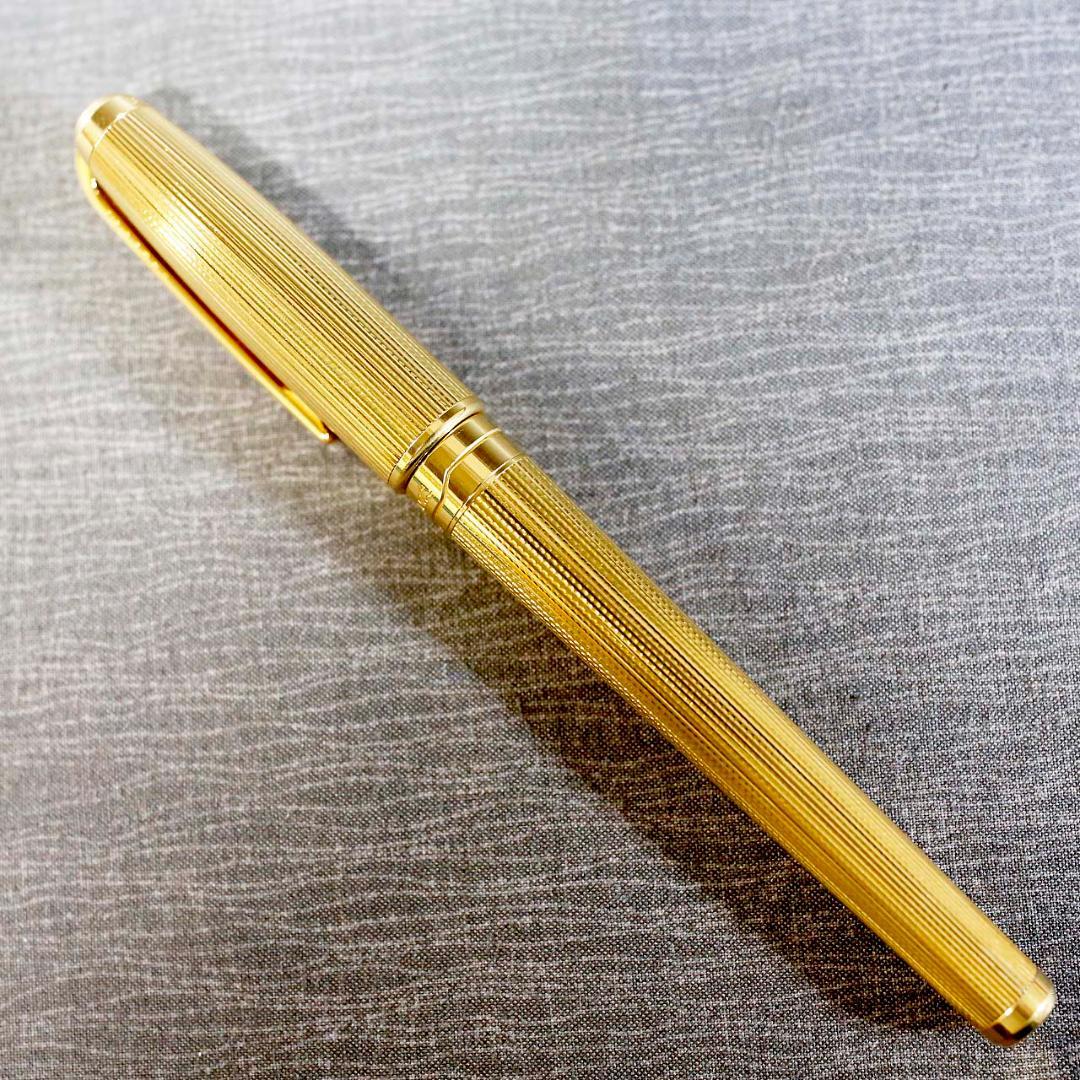 【美品 送料込み】デュポン 万年筆 オランピオ ゴールド