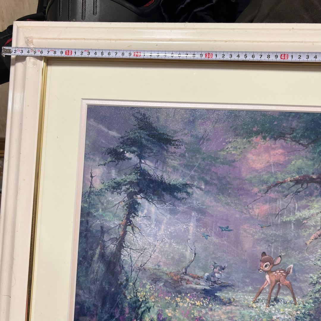 ディズニー　シルクスクリーン　バンビ　世界限定58/295 保証書有り。