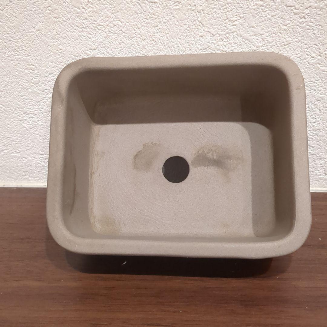 落款あり 作家もの風 盆栽鉢2点セット 重厚 和鉢 陶器