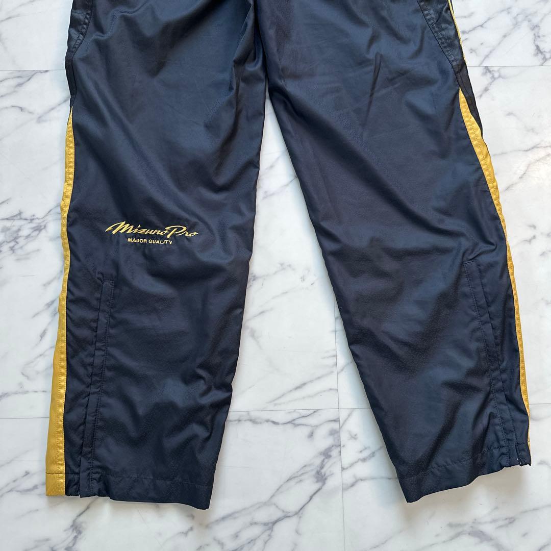 Mizuno Proウインドブレイカー　　上下セット ネイビー/ゴールド