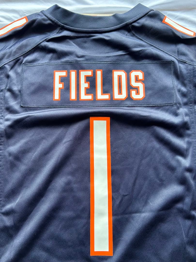 値下げ 新品未使用 NFL L ベアーズ ジャスティンフィールズ ゲームジャージ