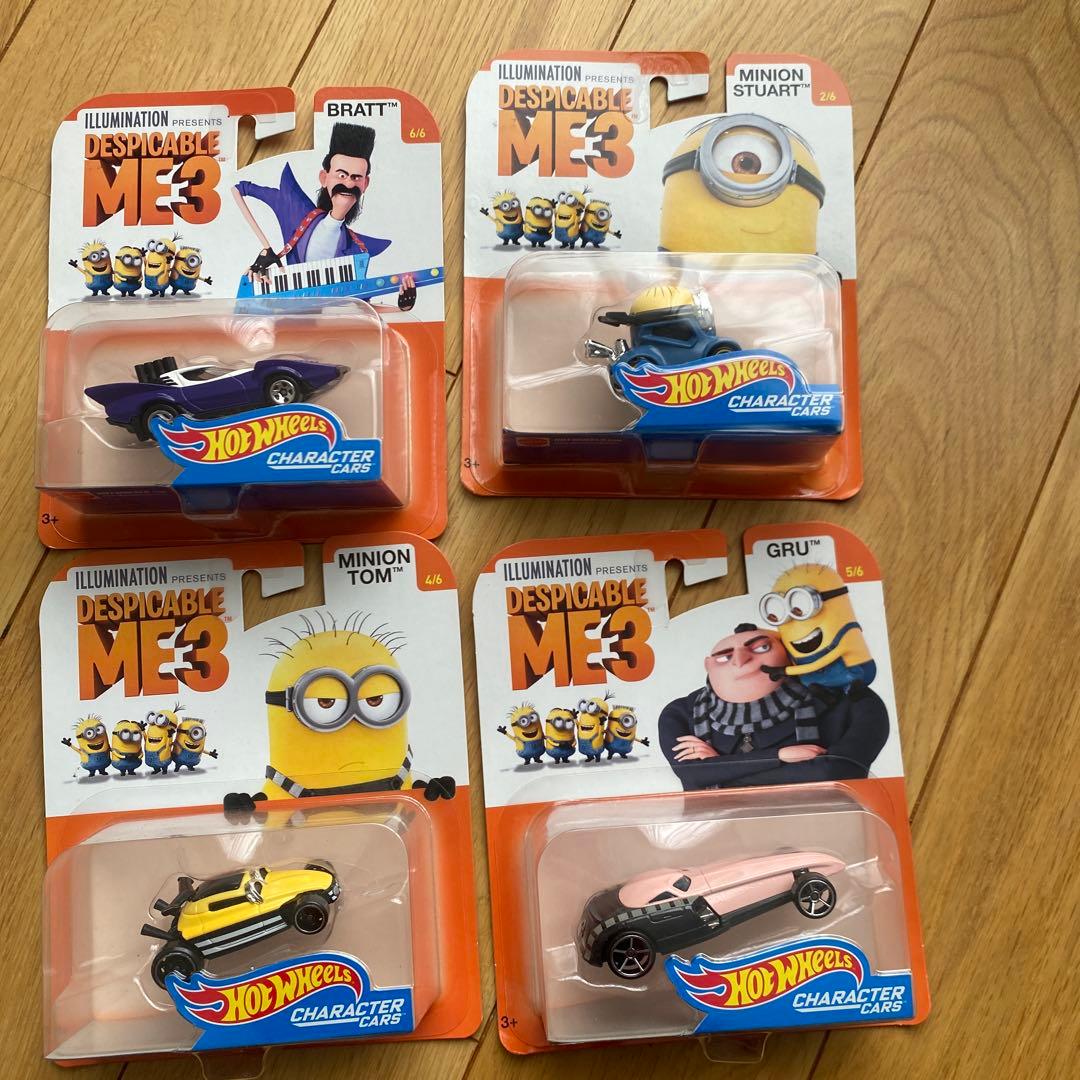 ミニオンDespicable Me &Me3 Hot Wheels 10台