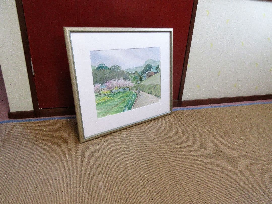 水彩画「春日和」