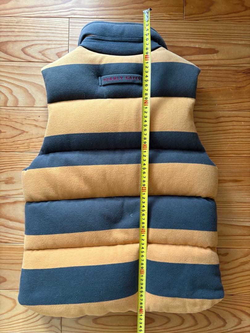 PEARLY GATES ストライプ ダウンベスト　パーリーゲイツ