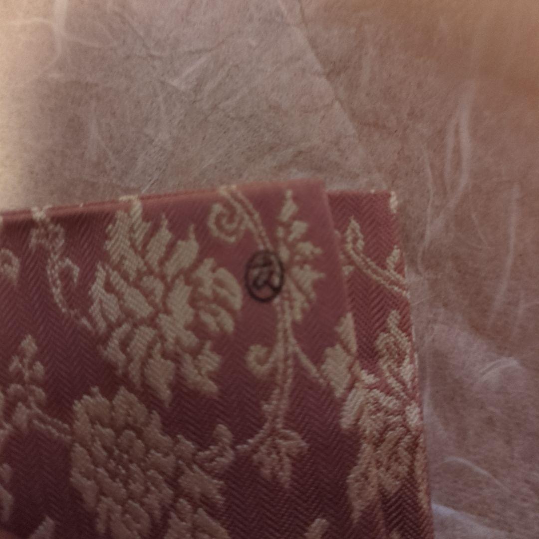 伝統的な和風花柄 ふくさ　出帛紗　袋師　土田友湖　桐箱入り　二重蔓牡丹唐草紹巴