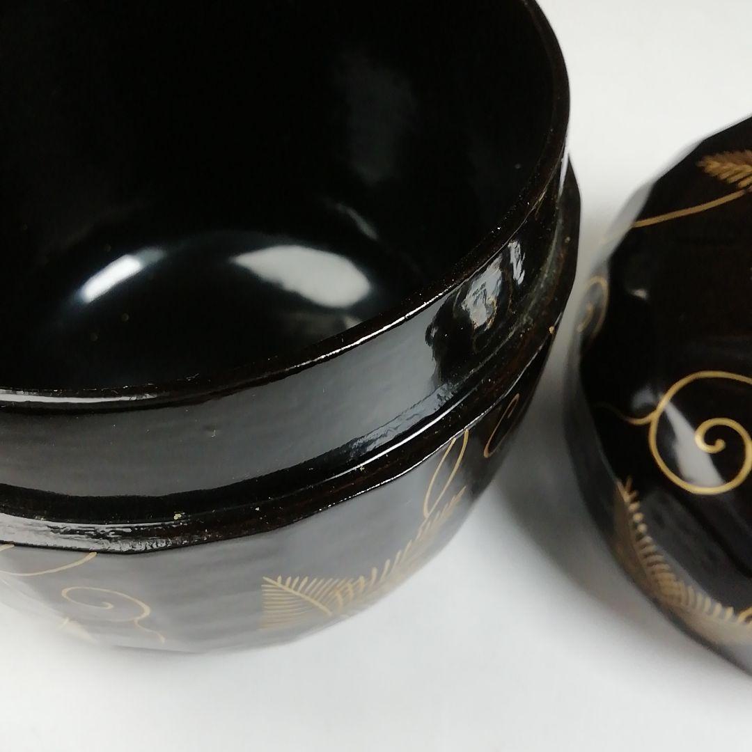 Ｗ７７　棗　『松唐草』『一閑折焼　大棗』『道場宗廣 造』　共箱　茶道具