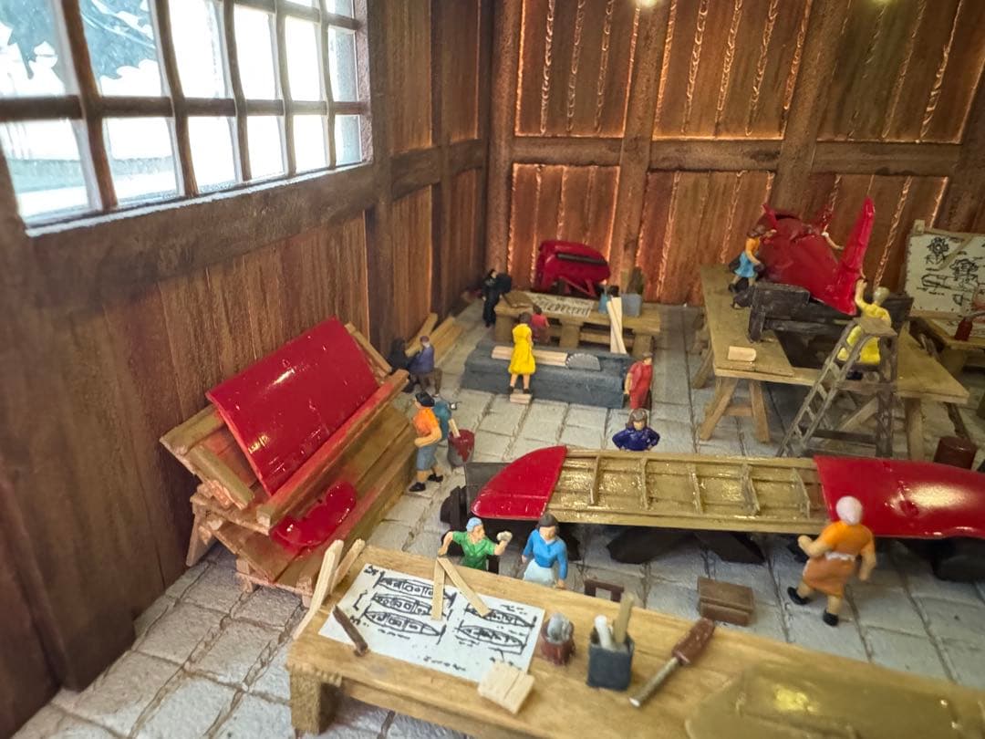 紅の豚　ジオラマ　『ピッコロ社』　ジオラマ　模型　プラモデル