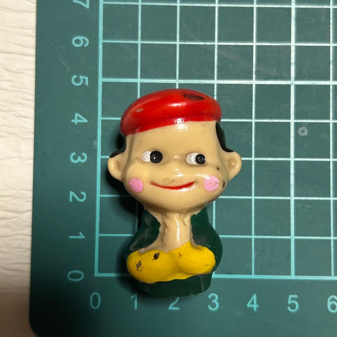不二家 ペコちゃん ポコちゃん 昭和レトロ ソフビ 人形 指人形