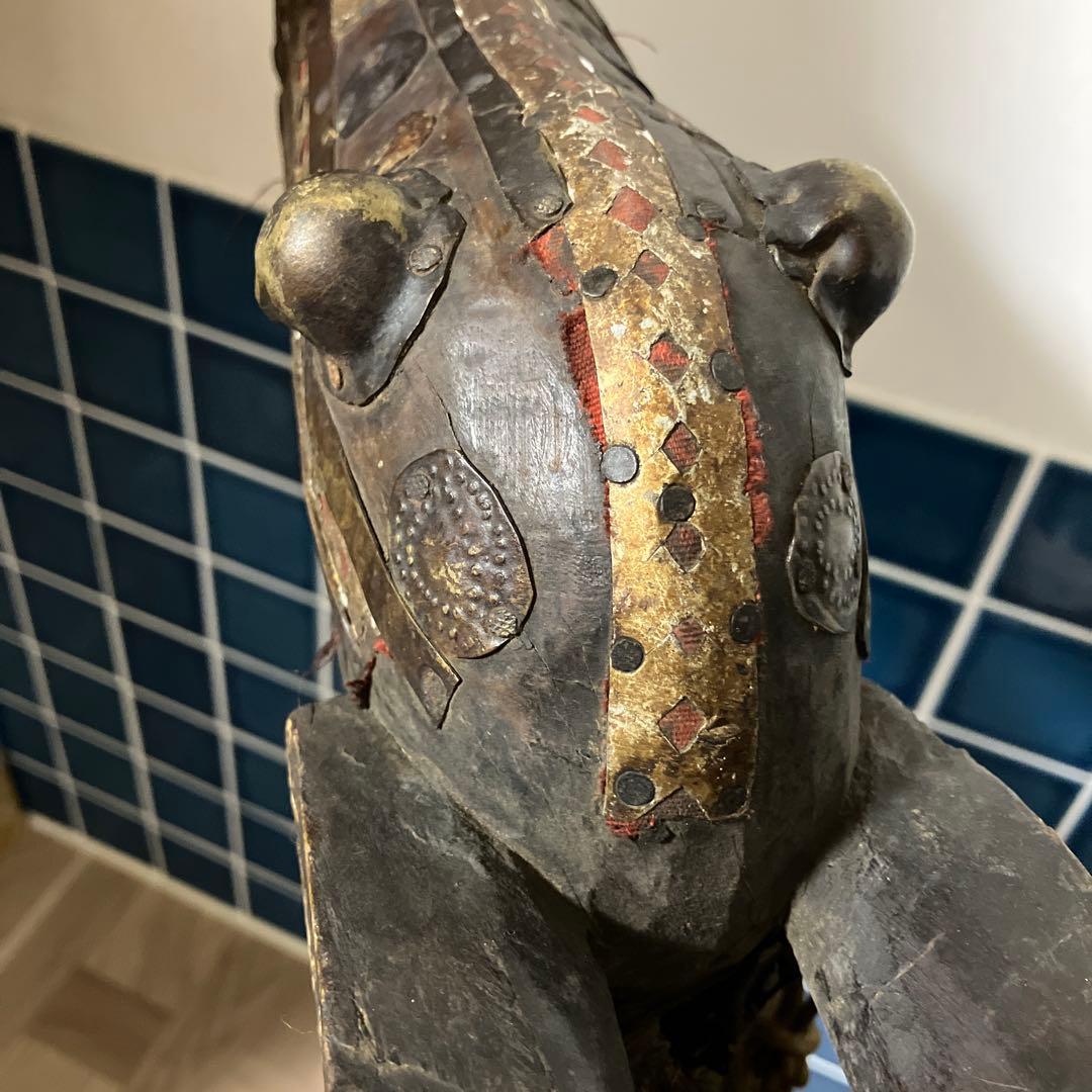 マリ共和国　木製馬のオブジェ