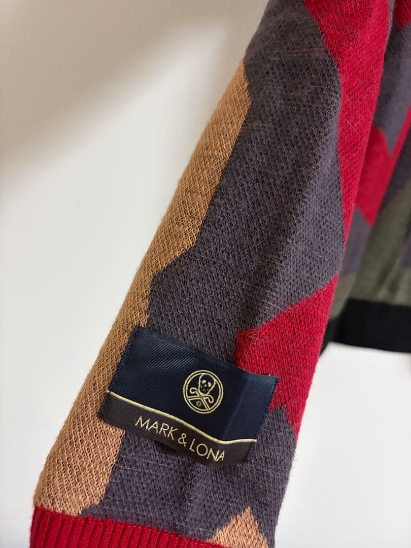 MARK & LONA カモフラージュニットセーター