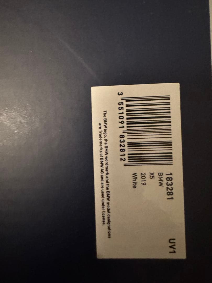  X5 ホワイト 1/18 ミニカー