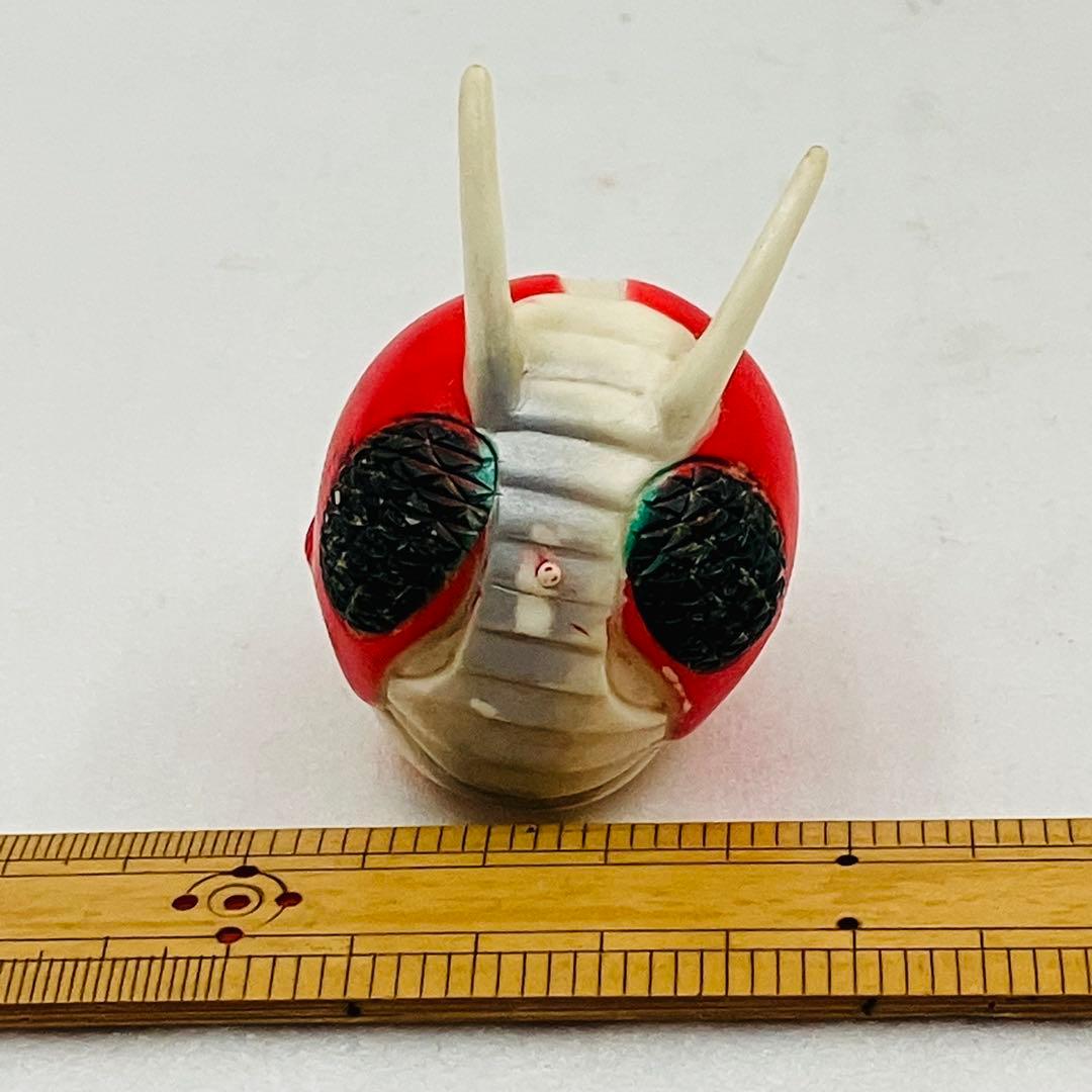 当時物 旧バンダイ 仮面ライダーV3 ソフビ マスクのみ