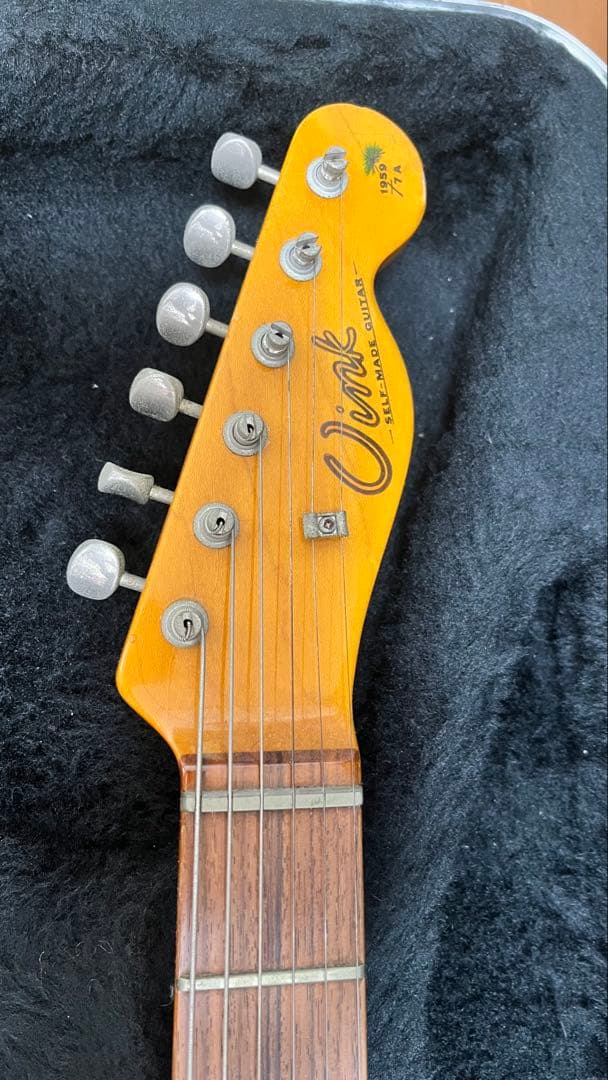 オーダーメイド　エレキギター ナチュラルウッド ハードケース付き