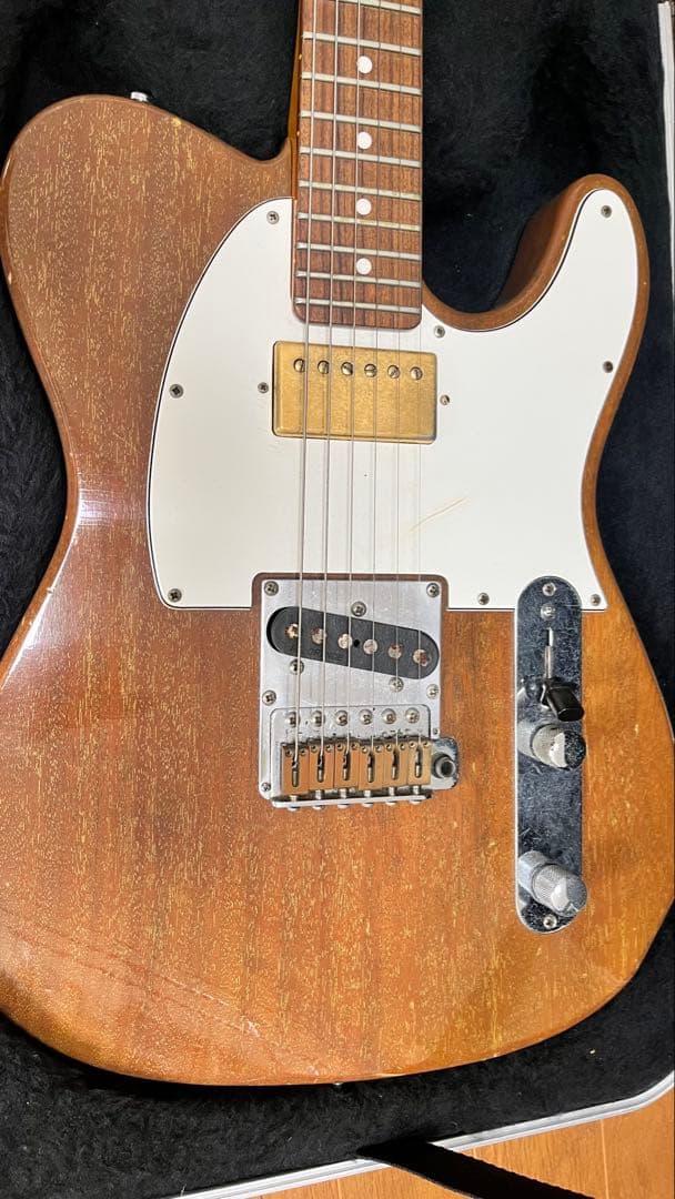 オーダーメイド　エレキギター ナチュラルウッド ハードケース付き