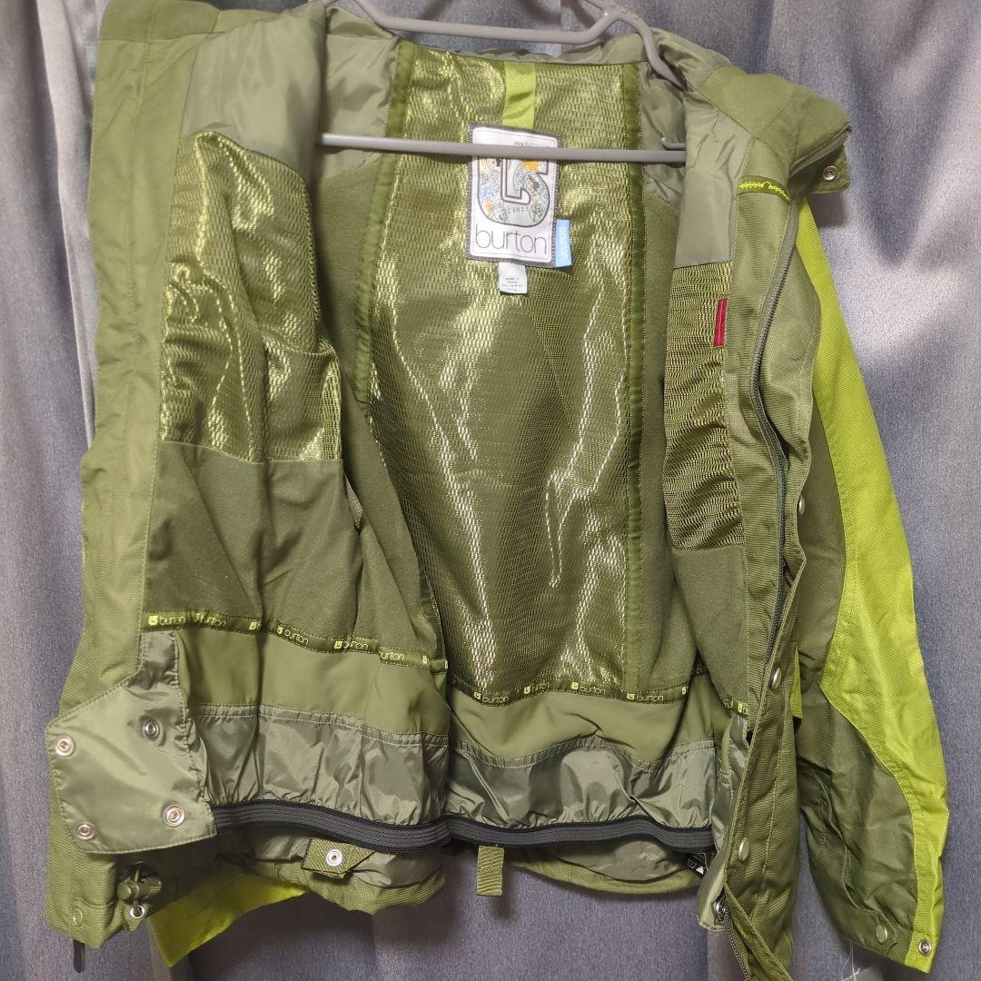 バートン　スノーボード用ウェア グリーン フード付き