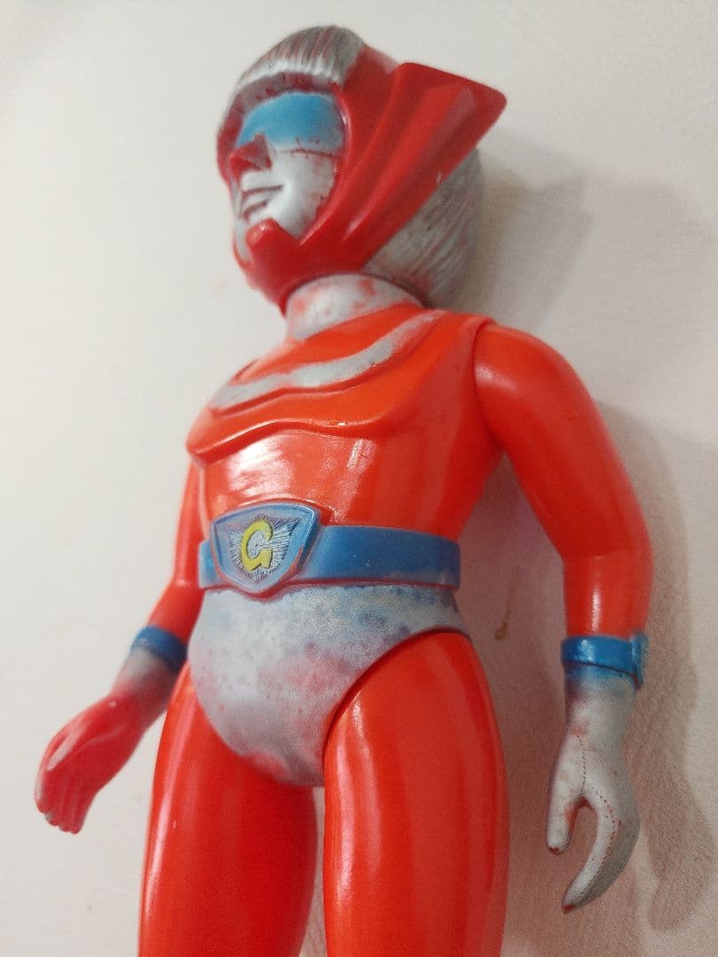 ゴッドマン　ソフビ　ブルマァク　　面取れ　３２センチ　貴重　当時物