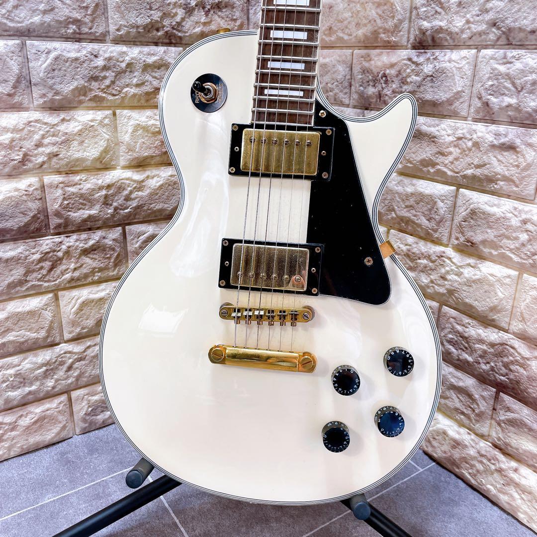 【音出し確認済み】メイソン　エレキギター　レスポール　ホワイト