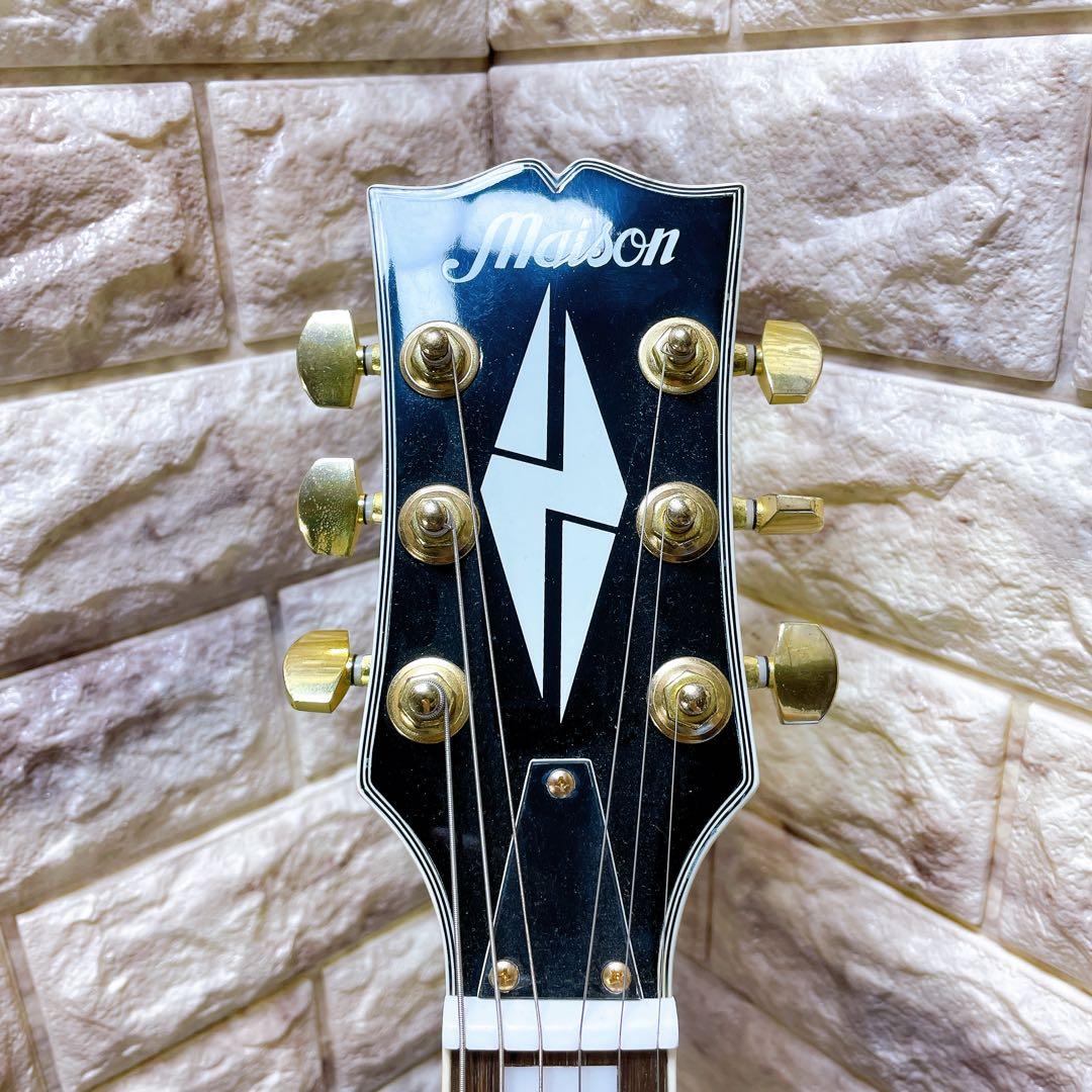 【音出し確認済み】メイソン　エレキギター　レスポール　ホワイト