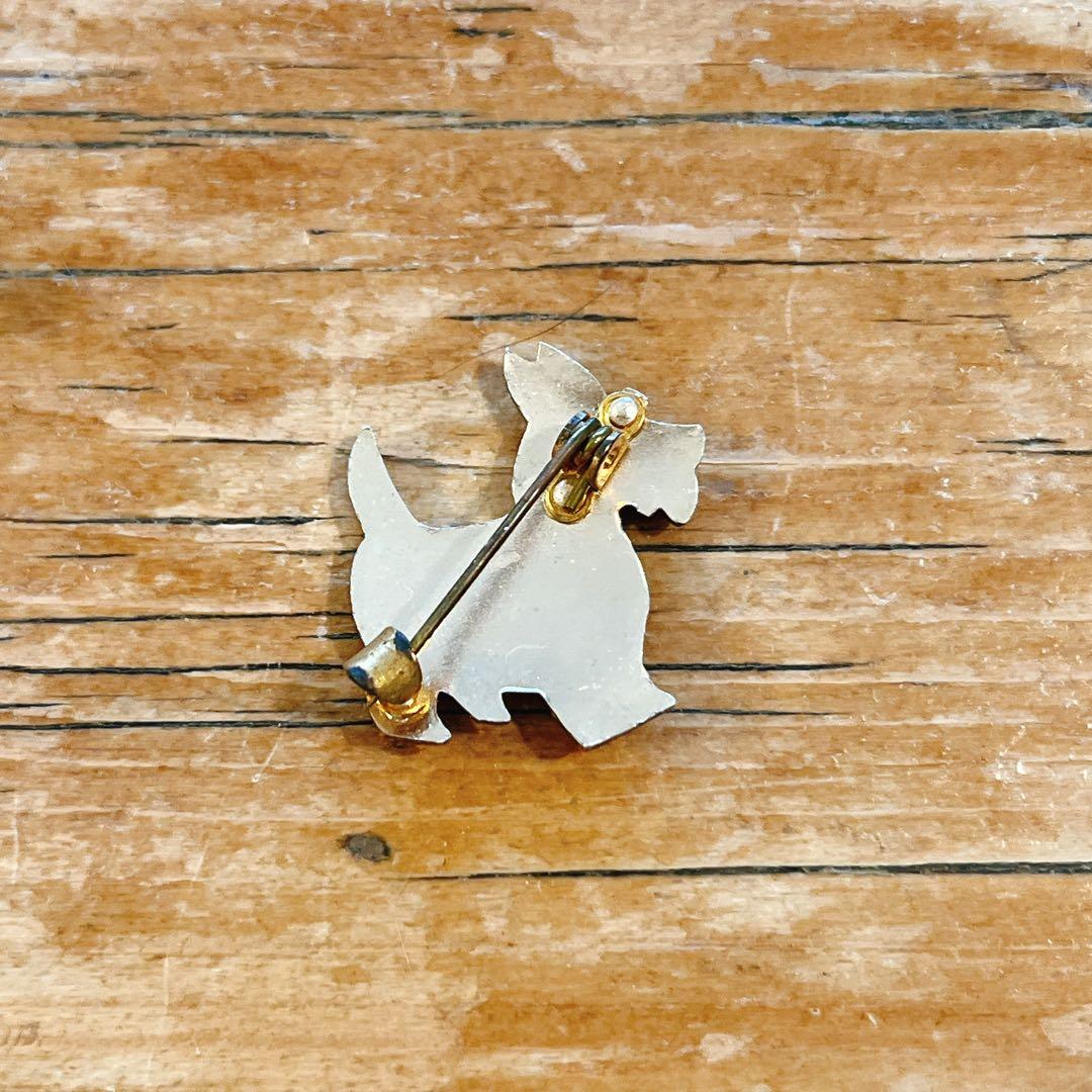 小さな鳥とワンコのブローチのセット