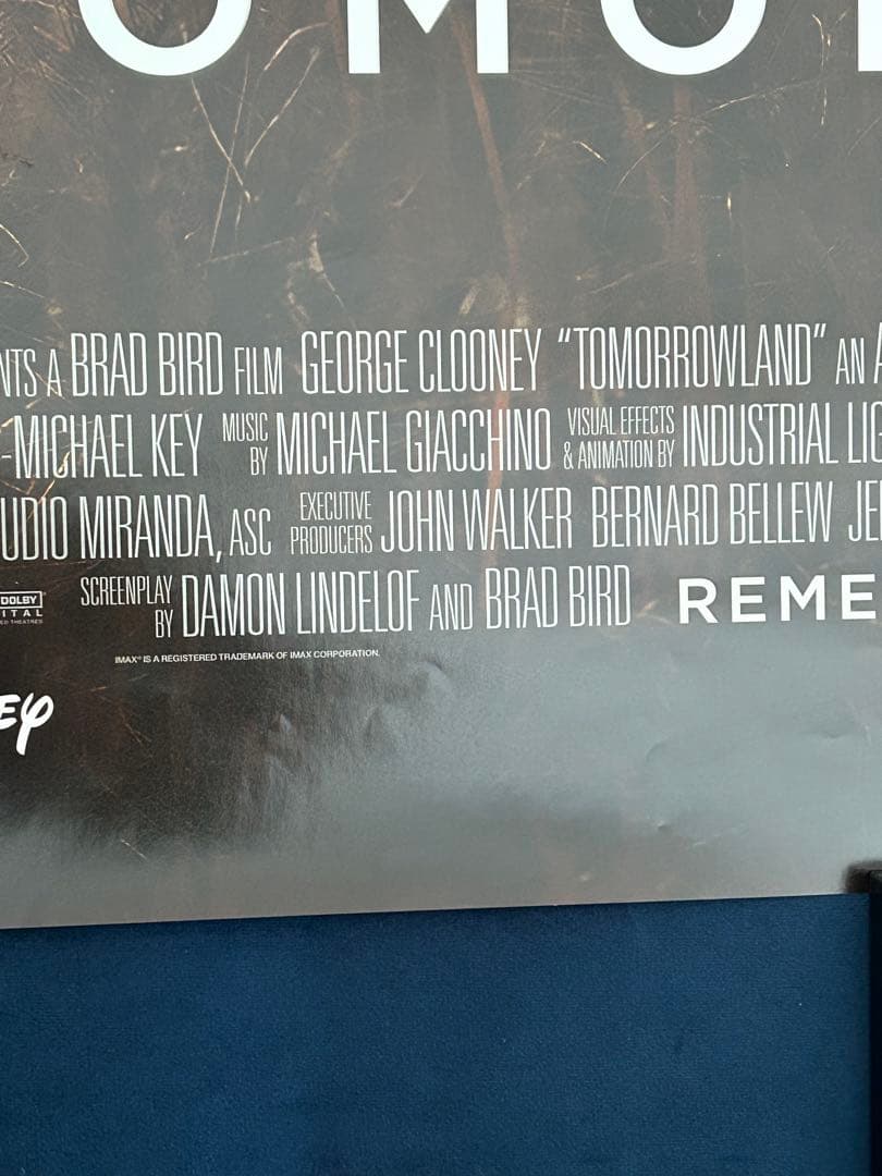 トゥモローランド　USオリジナル映画ポスター